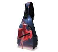 Crossbody Sling Bag Casual Backpack for Women Men Travel Chest Bag Dancer on Star Stage Shoulder Bags Side Backpack Daypack for Travel Hiking Cycling