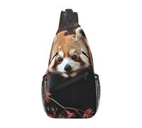Crossbody Sling Bag Cross Chest Bag Red Pandas Sling Backpack Casual Waist Fanny Pack for Travel