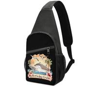 Crossbody Sling Bag My Birthday Cruise Ship Casual Daypack Unisex Chest Backpack For Men Working Cycling 19X39Cm