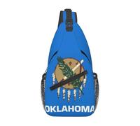 Crossbody Sling Bag Oklahoma Flag Adjustable Shoulder Bag Lightweight Sling Backpack For Women Men Hiking
