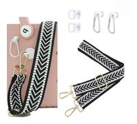 Crossbody Straps for Bogg Bag Silver Hardware Shoulder Strap Handles Adjustable Replacement Straps for XL Medium Bog Accessories, Gold Hook-black, 59 inches x 1.5 inches