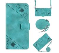 Crossbody Wallet Case for Xiaomi POCO C75 4G Flip Premium Wallet Phone Cases Shockproof Smooth Leather Magnet Cover for Xiaomi POCO C75 4G with Kickstand Card Holder Necklace Lanyard Straps green