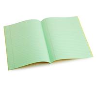 Crossbow Education Dyslexia Tinted Exercise Books - A4-10mm lined with margin - Leaf (10 Pack)