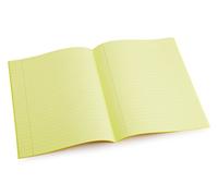 Crossbow Education Dyslexia Tinted Exercise Books - A4-10mm lined with margin - Yellow (10 Pack)