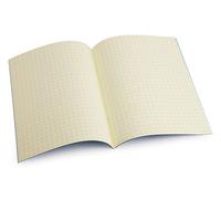 Crossbow Education Dyslexia Tinted Exercise Books - A4-10mm squared - Cream (10 Pack)
