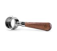 CrossCreek 51mm Espresso Bottomless Portafilter with 2 Ear | Fits De’Longhi ECP3420 / EC155 / BCO430 / EC260 Espresso Machine | Stainless Steel Basket and Walnut Handle | Espresso Accessories