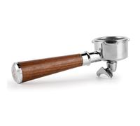 CrossCreek 54mm Espresso Double Spouts Portafilter with 3 Ear | Fits 54mm Breville/Sage Barista Espresso Machine | Stainless Steel Basket and Walnut Handle | Espresso Accessories