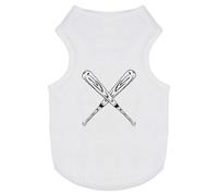 'Crossed Baseball Bats ' Pet Dog/Cat T-Shirt (PT00123937)