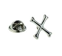 Crossed Bones Design Lapel Pin Badge