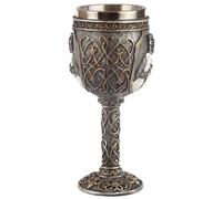 Crossed knight goblet OcioStock Silver 19.5x9x9 cm