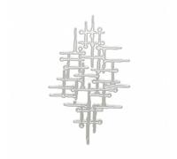 Crossed Needles Cross Shape Metal Die Cuts for Card Making