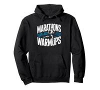 Crossed Out Marathon Logo Ultra Runner Humor Ultramarathon Pullover Hoodie