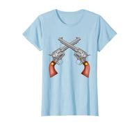 Crossed Pistols Cowboy handgun T-shirt T-Shirt