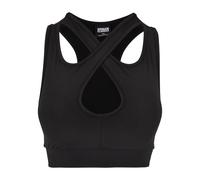 Crossed polka dotSports bra Urban Classics Noir XS
