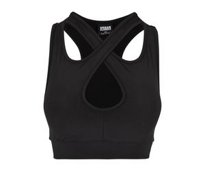 Crossed polka dotSports bra Urban Classics Noir XS