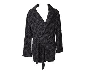 Crossed RAGNO men's dressing gown with pockets and eco milan stitch winter belt