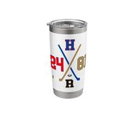 Crossed Sticks and Numbers Stainless Steel Insulated Tumbler