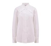 Crossed Straps Long Sleeve Shirt- female- Off White- Shirts- White- M- Blouses & Shirts M