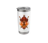 Crossed Swords with Flames Stainless Steel Insulated Tumbler