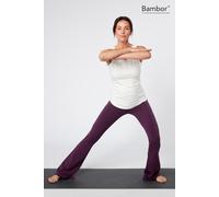 Crossed Waist Flare Pants Asquith London Aubergine S