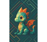 Crossed Wires Dragon || Lined Notebook, 6x9, 120 Pages: Perfect for journaling, note-taking, creative writing, or just sparking your imagination