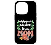 Crossed Words to MOM Floral Handlettered Design Case for iPhone 14 Pro