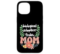 Crossed Words to MOM Floral Handlettered Design Case for iPhone 15