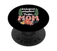 Crossed Words to MOM Floral Handlettered Design PopSockets Adhesive PopGrip