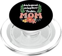 Crossed Words to MOM Floral Handlettered Design PopSockets PopGrip for MagSafe