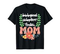 Crossed Words to MOM Floral Handlettered Design T-Shirt