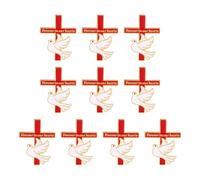 Crosses and Bird Brooch Comfortable Metal Pendant Suitable for Sensitive Skin Faith Jewelry Accessory