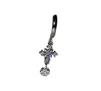 Crosses Ear Hoops with Dragon Claws Studs Baroques Styles Alloy Earrings for Women Trendy Geometric Designs Crosses Ear Hoop