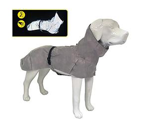 Crosses Hiking Coat For Dogs, Waterproof For Dogs, Reflective Waterproof, Maximum Visibility, Thermoregulating Lining, High Visibility, Size 60 Cm - 382g