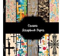 Crosses Scrapbook Paper, Christian Junk Journal Paper, Religious Decorative Paper, DIY Projects, Origami, Collage Sheets, Decoupage Paper, 10 Designs, Double Sided