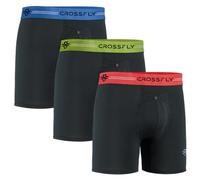 Crossfly IKON X 6 TRIO PACK Men’s Underwear Trunk Boxer Briefs, 24 Hour Comfort Super Soft Waistband, No Chafe, Breathable (3 pack)