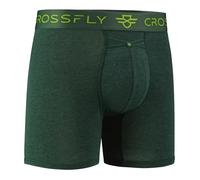 Crossfly Men's Underwear IKON 3" Trunk Boxer Briefs, 24 Hour Comfort and Innovative Access, No Chafe, Breathable and Soft Black…