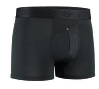 Crossfly Men's Underwear IKON 3" Trunks 24 Hour Comfort & Innovative Clever Access. Breathable & Soft. Navy/Charcoal/Black, S, M, L, XL