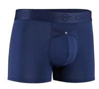 Crossfly Men's Underwear IKON 3" Trunks 24 Hour Comfort & Innovative Clever Access. Breathable & Soft. Navy/Charcoal/Black, S, M, L, XL
