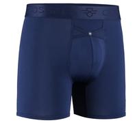 Crossfly Men's Underwear IKON 6" Boxer Shorts 24 Hour Comfort & Innovative Clever Access. Breathable & Soft. Navy/Charcoal/Black, S, M, L, XL