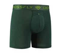 Crossfly Men's Underwear IKON 6" Trunk Boxer Briefs, 24 Hour Comfort and Innovative Access, No Chafe, Breathable and Soft Black…