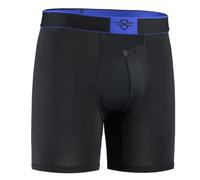 Crossfly Men's Underwear PRO 7" Boxer Shorts Ultimate Performance & Innovative Clever Access Royal Blue/Silver/Black, S, M, L, XL