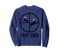 Crosshairs Santa Hat Fast Food Funny Deer Hunting Christmas Sweatshirt