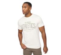 Crosshatch Athwood Mens T-Shirt - Off-White - Size 2XL
