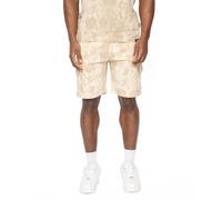 Crosshatch Bardon Camo Men's Cargo Shorts Colour : Beige