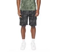 Crosshatch Bardon Camo Men's Cargo Shorts Colour : Black