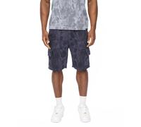 Crosshatch Bardon Camo Men's Cargo Shorts Colour : Navy