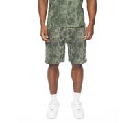 Crosshatch Bardon Camo Men's Jog Shorts Colour : Olive