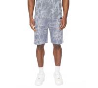Crosshatch Bardon Camo Men's Jog Shorts Colour : Steel Blue