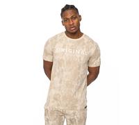 Crosshatch Bardon Camo Men's T-Shirt | T-Shirt | Light Stone / Beige | UK Size Medium