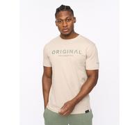 Crosshatch Bardon Men's T-Shirt | T-Shirt | Light Stone | UK Size Medium